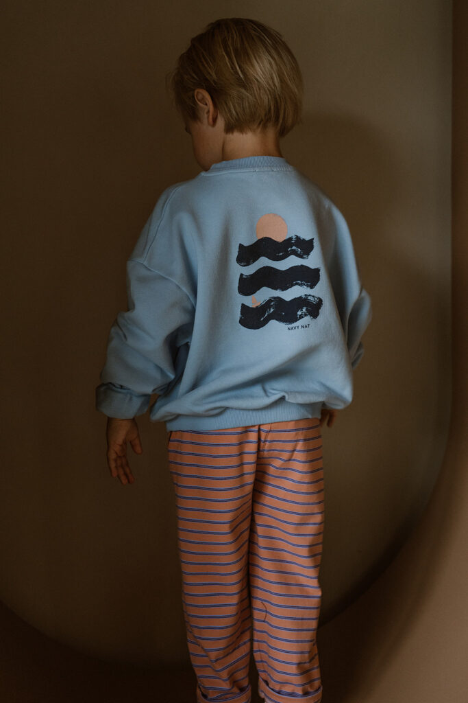 Sunset sweater light blue