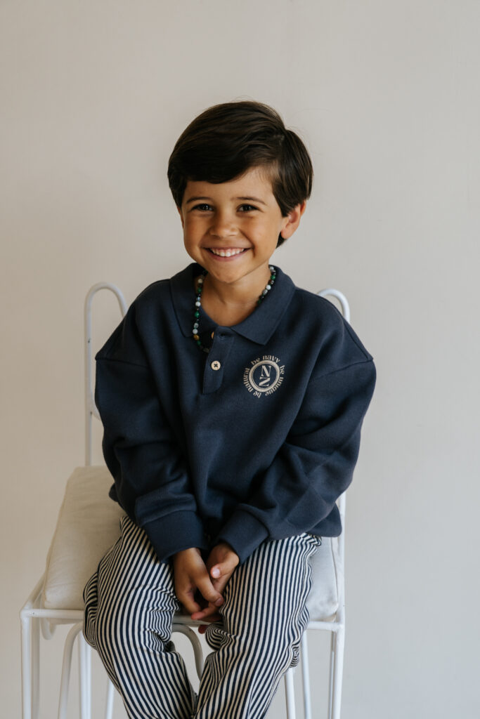 Scott polo sweater graphite