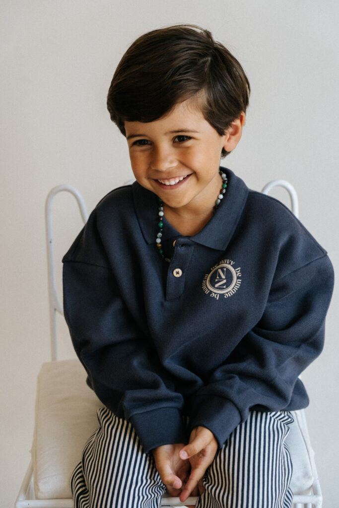 Scott polo sweater graphite