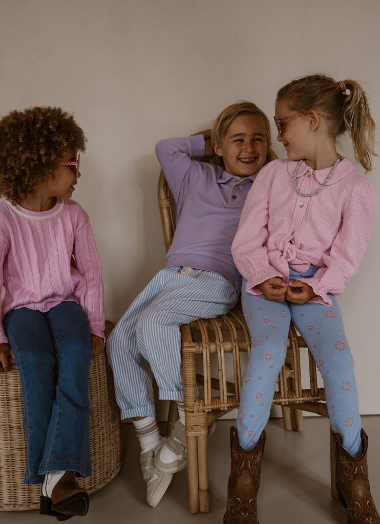 Faye blouse pink mousseline