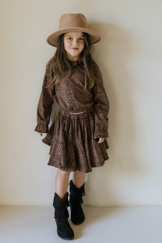 Faith skirt leopard brown