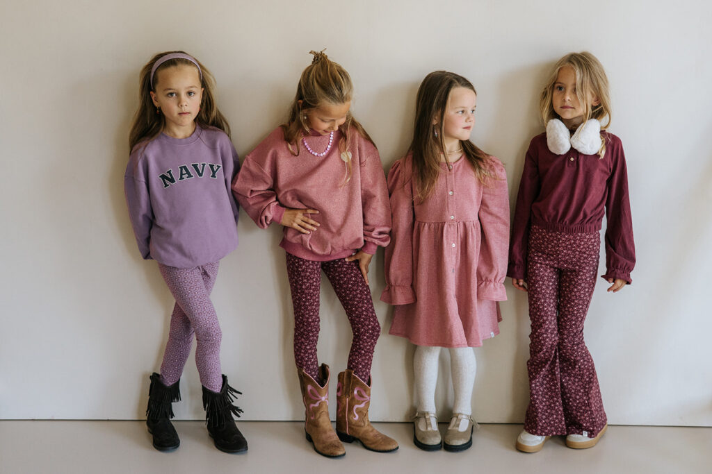 Be dressy rot-violett mit Glitzer