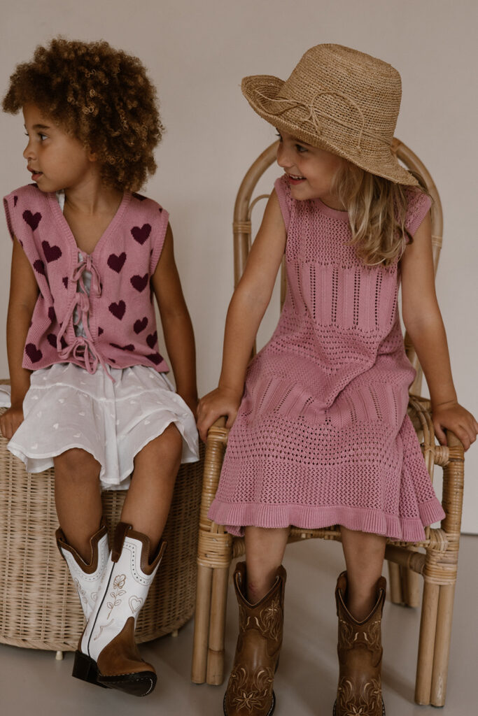 Anna knitted dress mauve