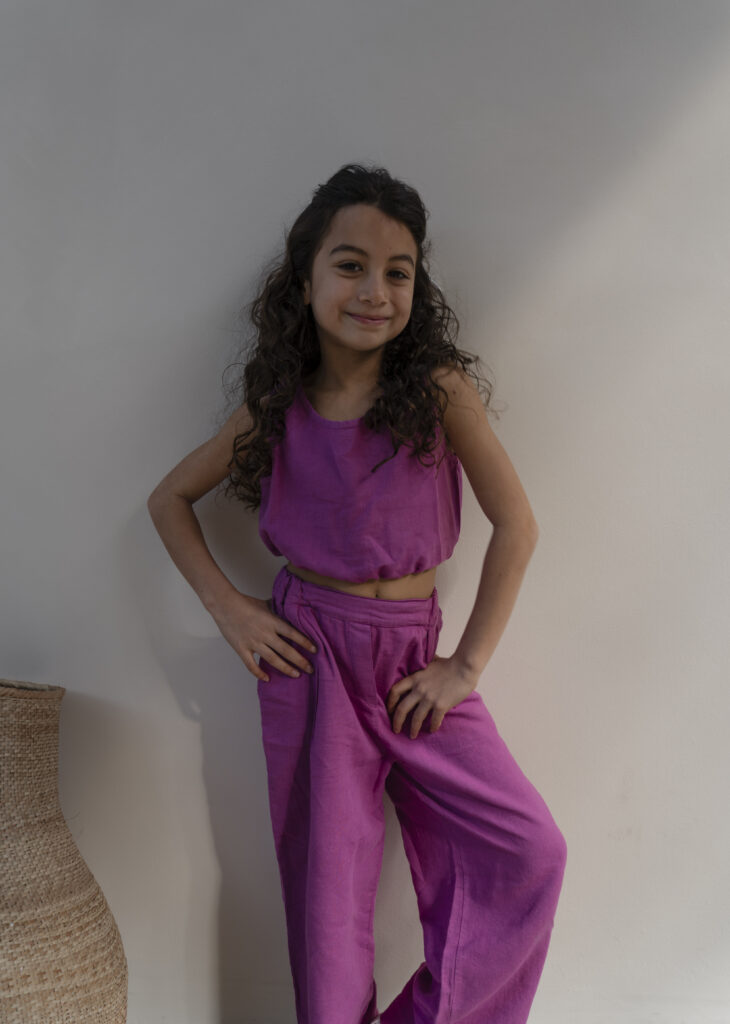 Pippa wide leg purple