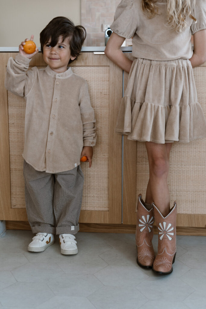 Milly pants blue & beige