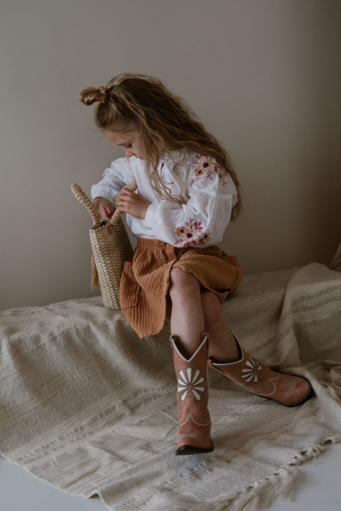 Guusje blouse pink flower