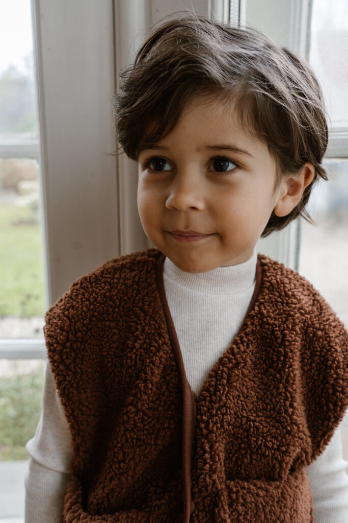 Mees top creme melange