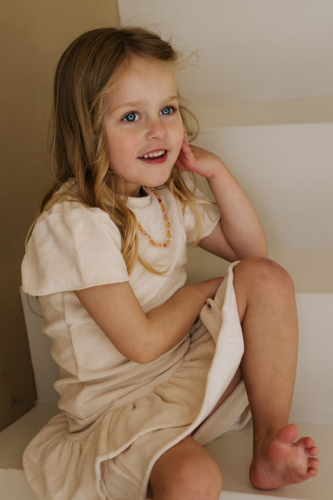 Keet skirt almond badstof