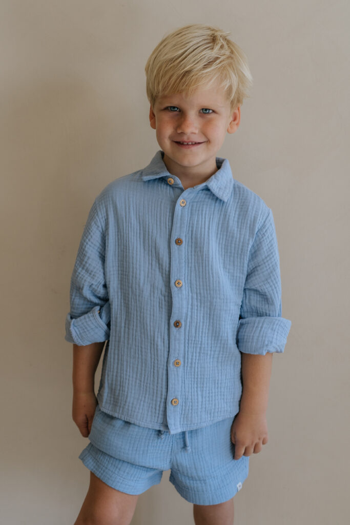 Boyd Bluse blau Mousseline
