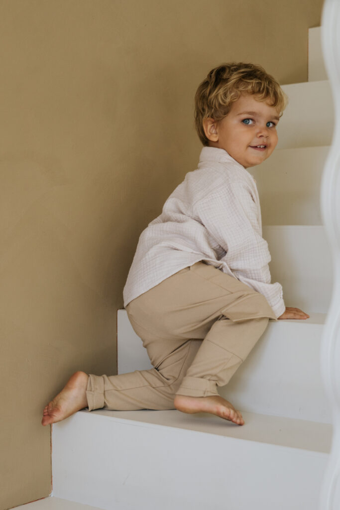 Chino mit Taschen, beige