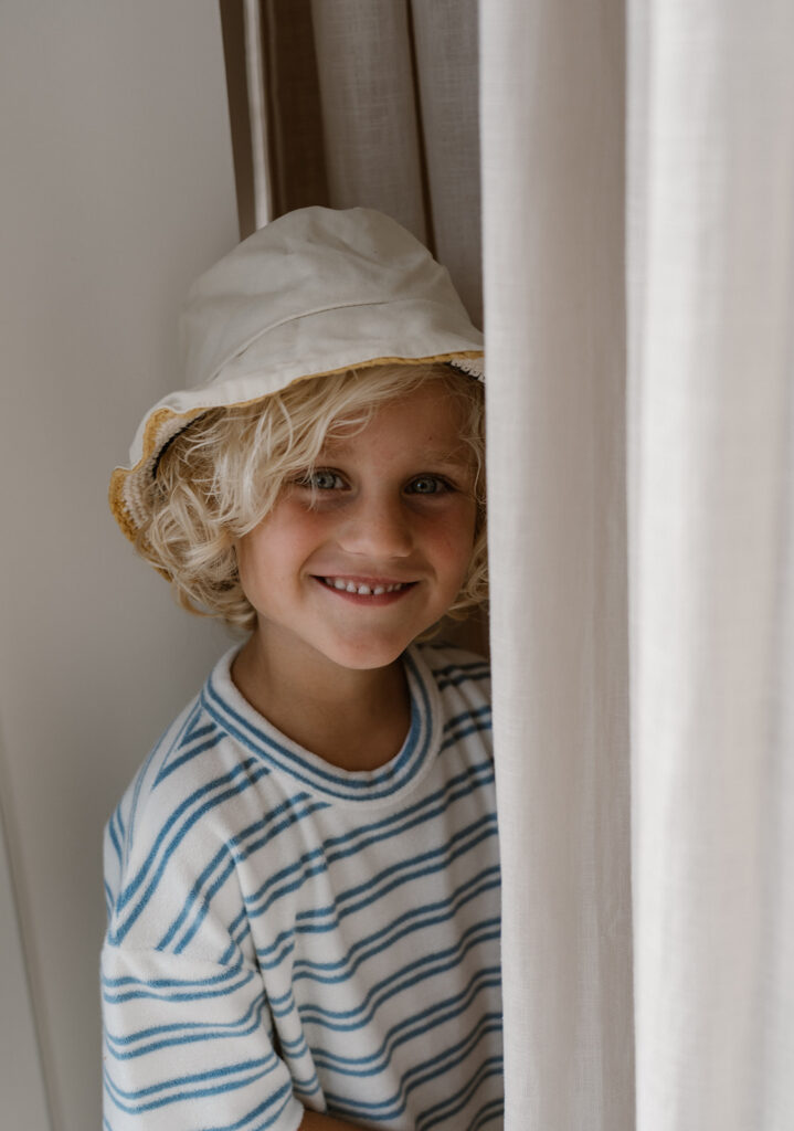 Sem t-shirt bath terry blue stripe