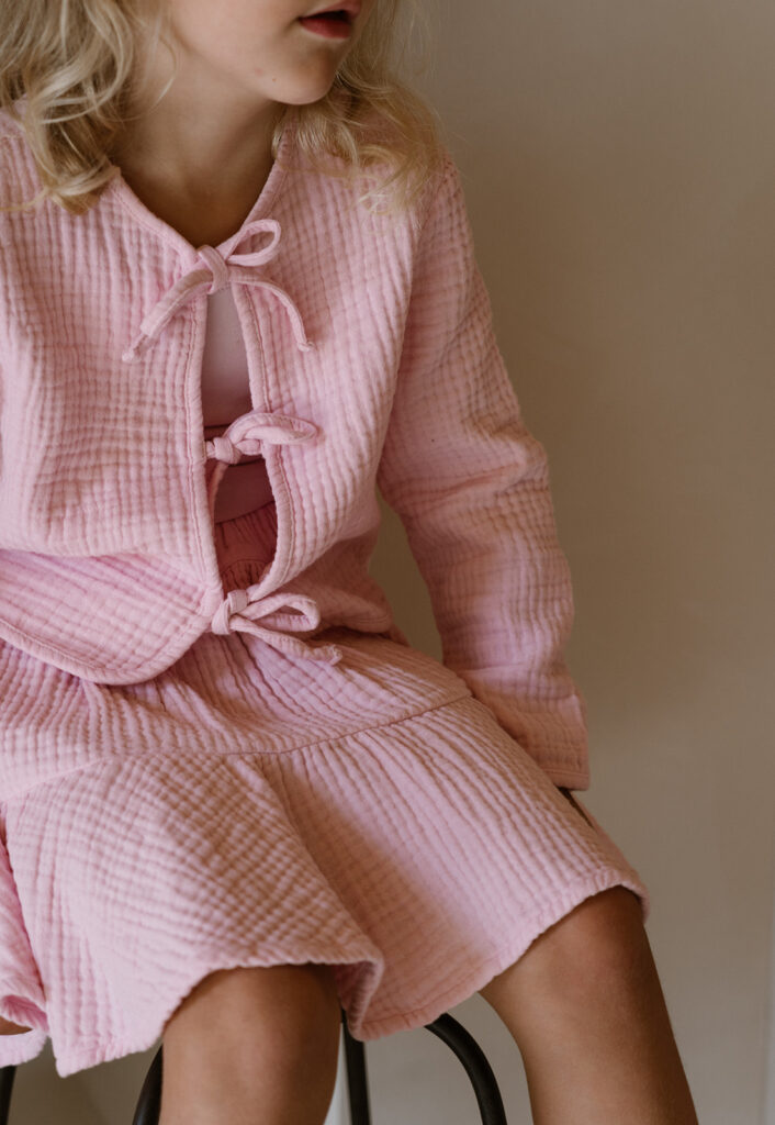 Faith skirt pink mousseline