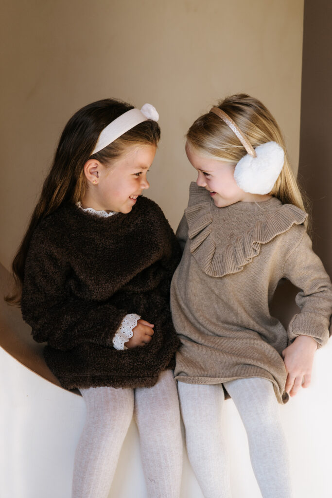 Jersey «Jackie» con bordado, marrón, estilo teddy