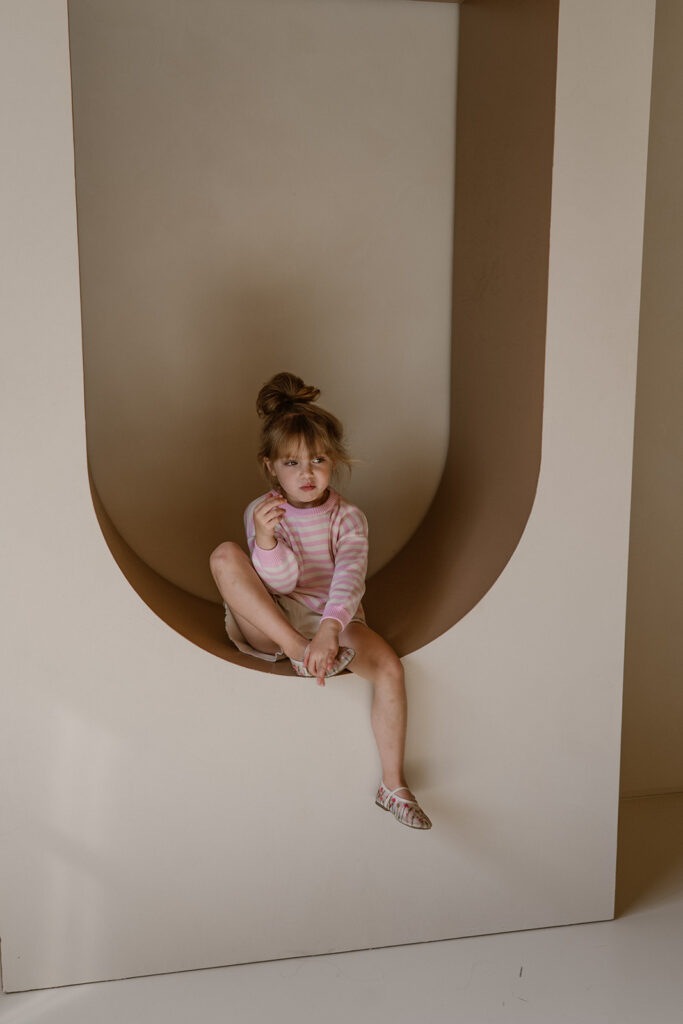 Julie striped knit pink