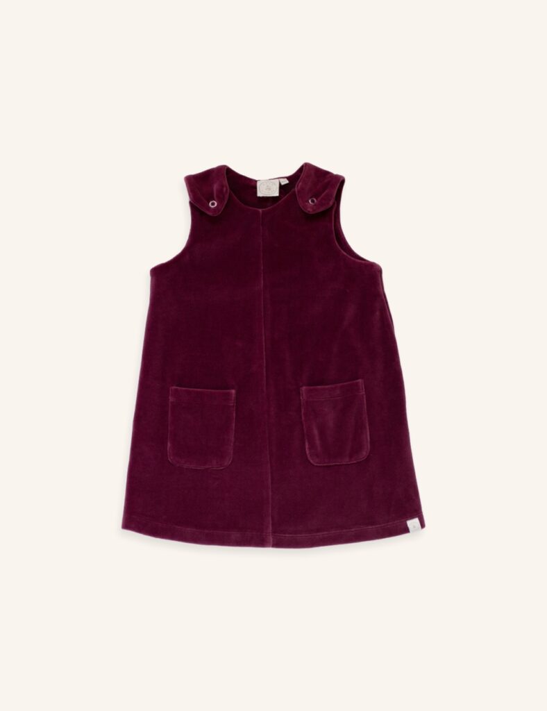 Yuna dress mauve velvet