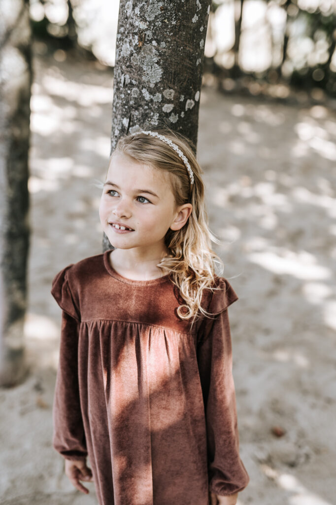Rockey dress brick badstof/velvet