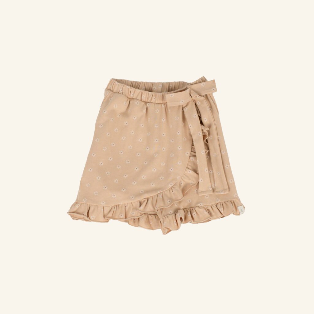 Faye skirt flower beige