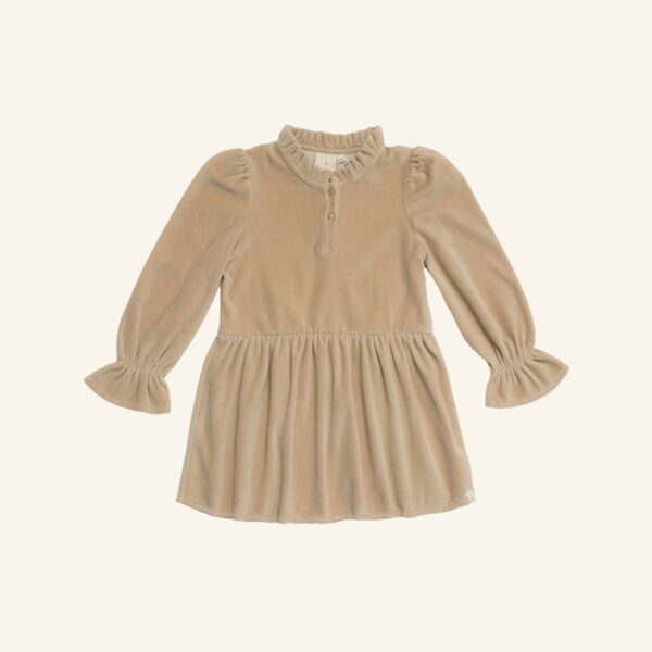 Madee dress zand velvet