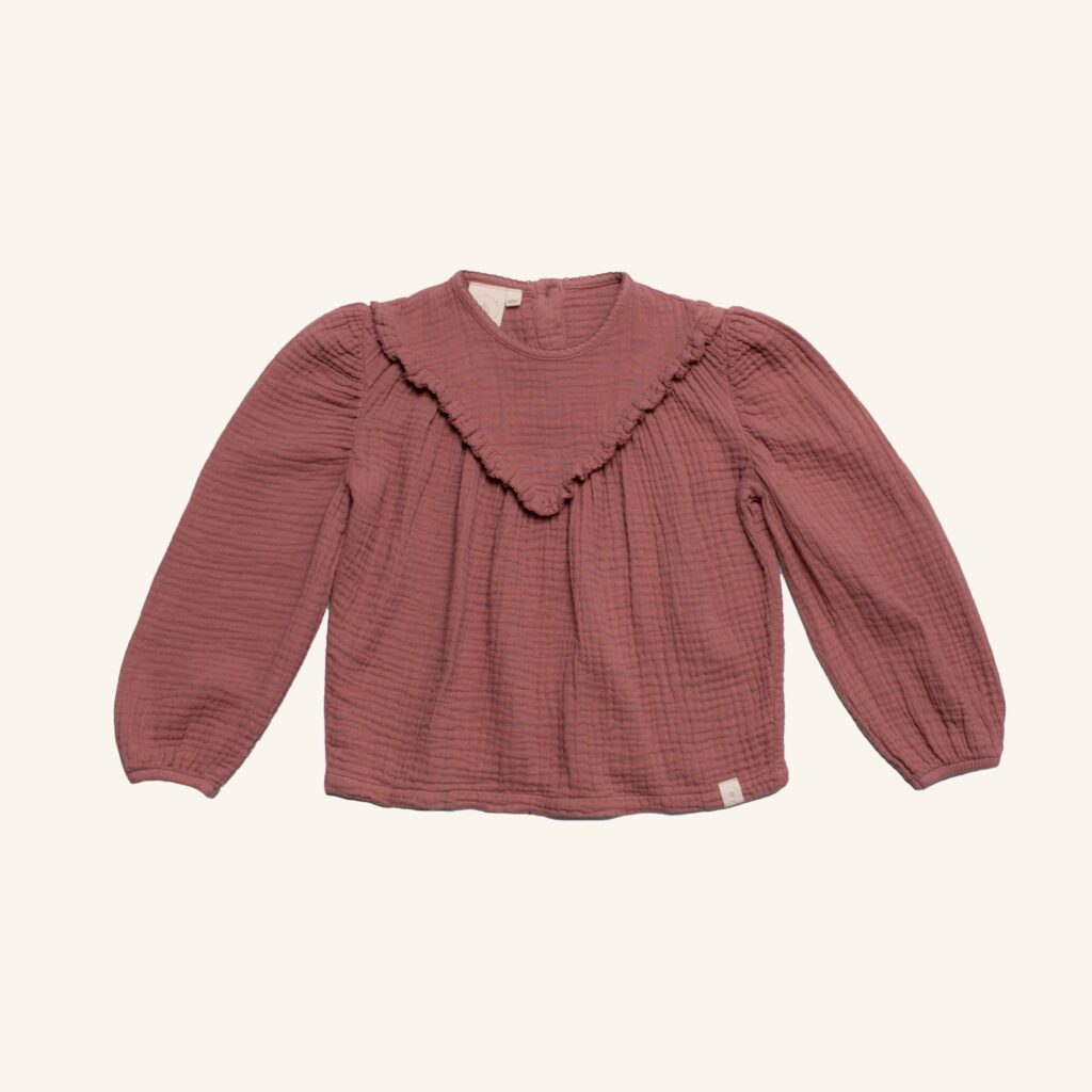 Vieve blouse rose mousseline