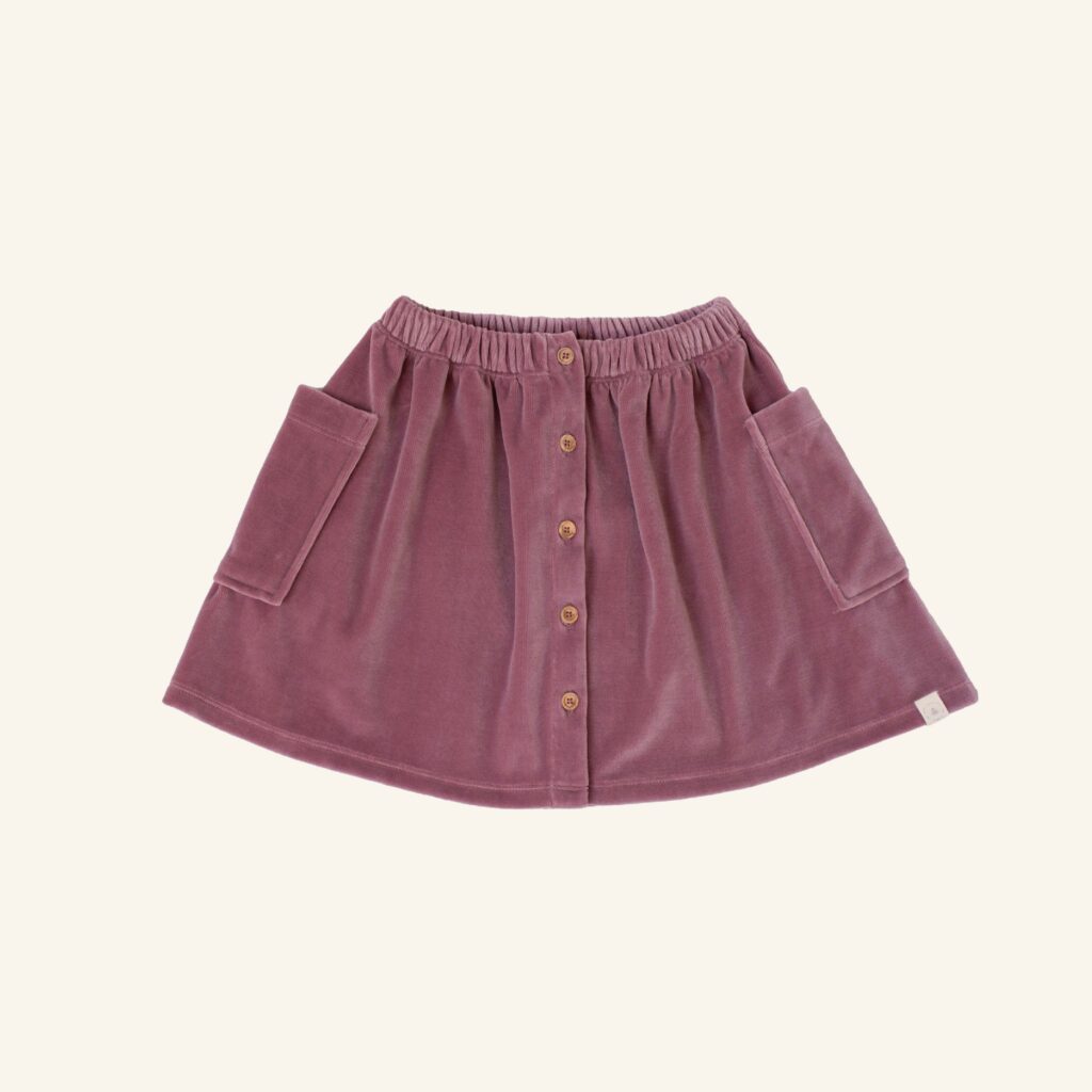 Vieve skirt mauve velvet