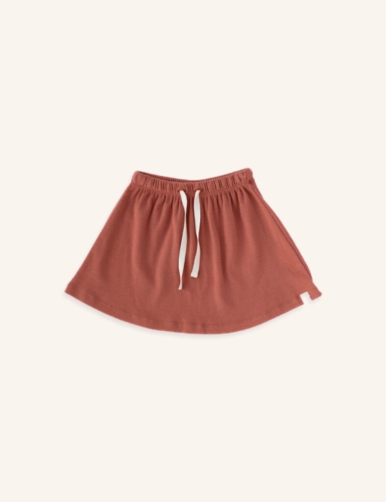 Noa skirt brick rib