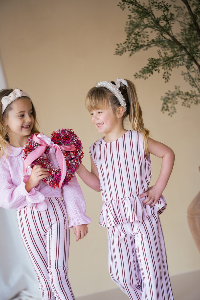 Rose top pink stripe