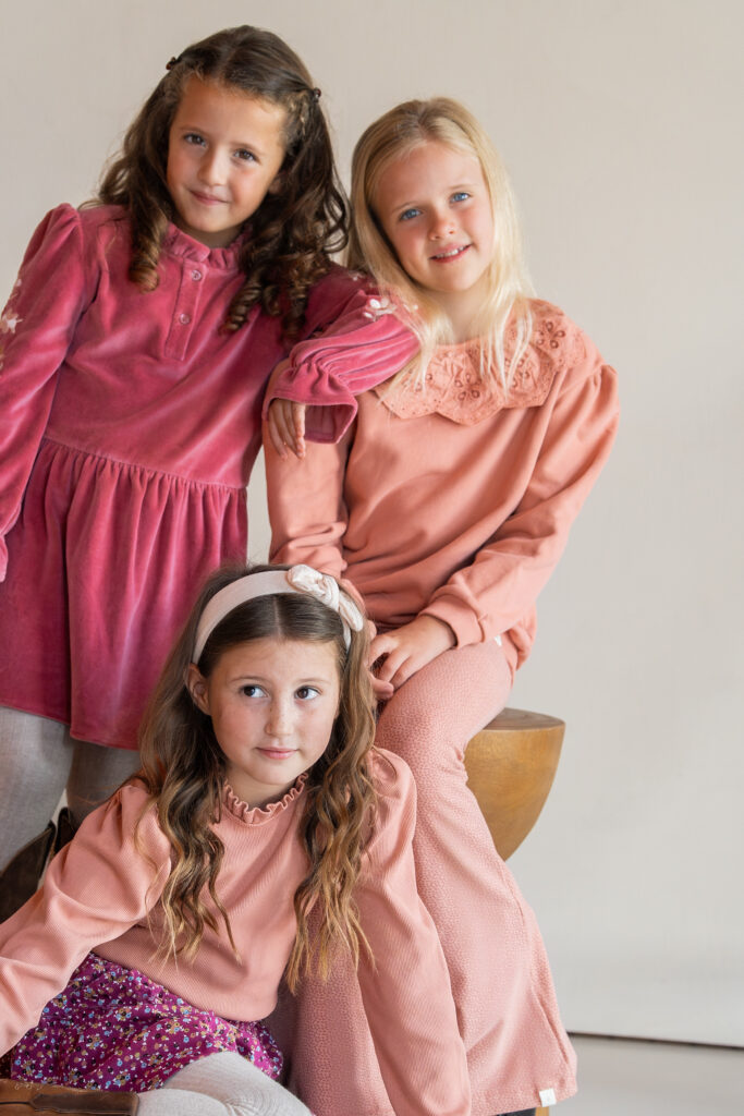 Bibi broderie sweater rose dawn