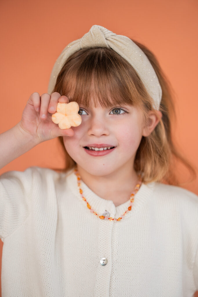 Ketting light pink / brown