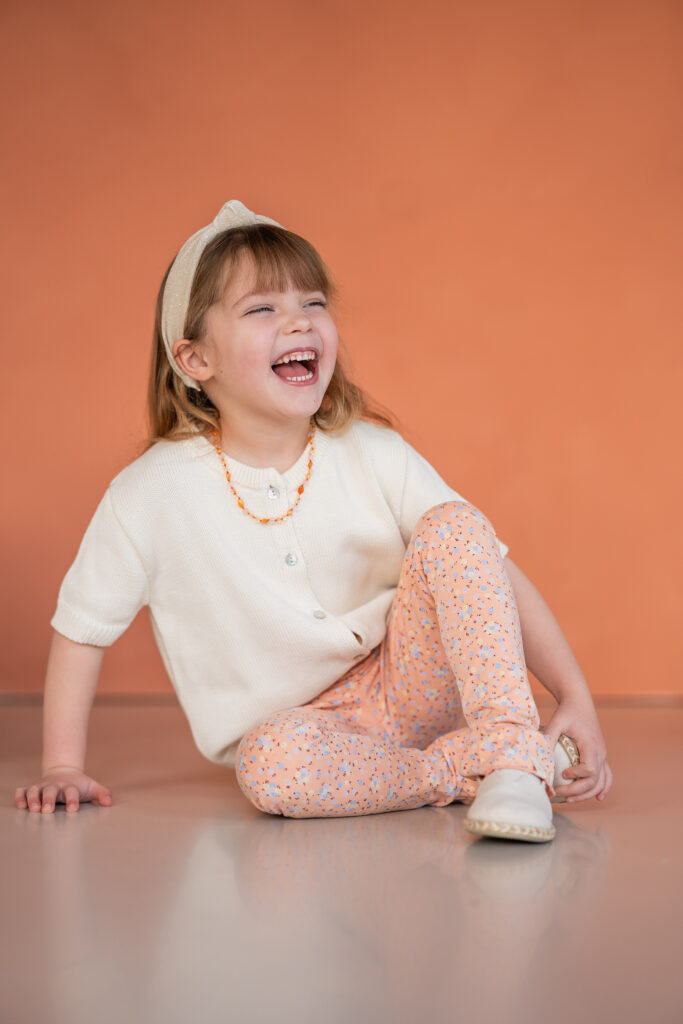 Ketting light pink / brown