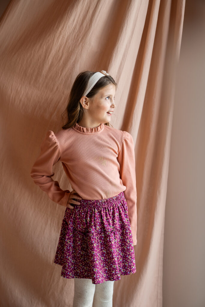 Bo skirt berry flower