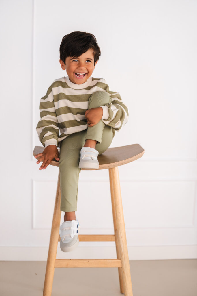 Jules sweater stripe green