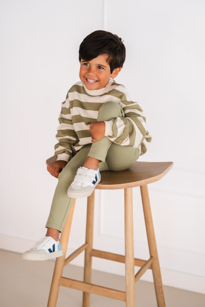 Jules sweater stripe green