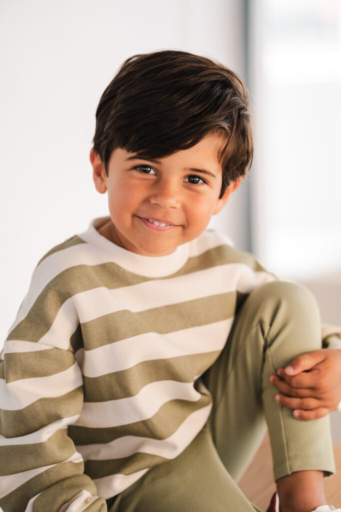 Jules sweater stripe green