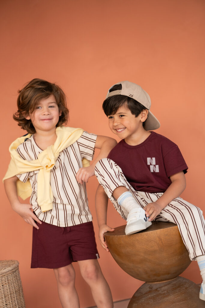 Sem t-shirt burgundy stripe