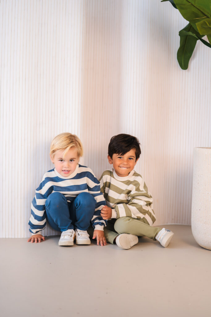 Jules sweater stripe ijs blue