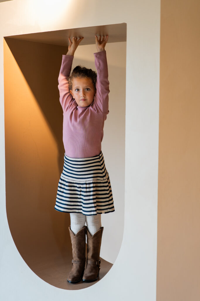 Liv skirt navy stripe