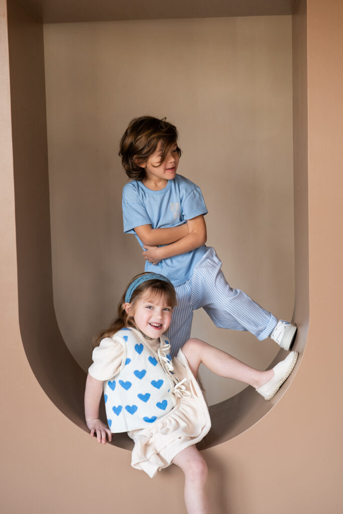 Keet skirt almond badstof