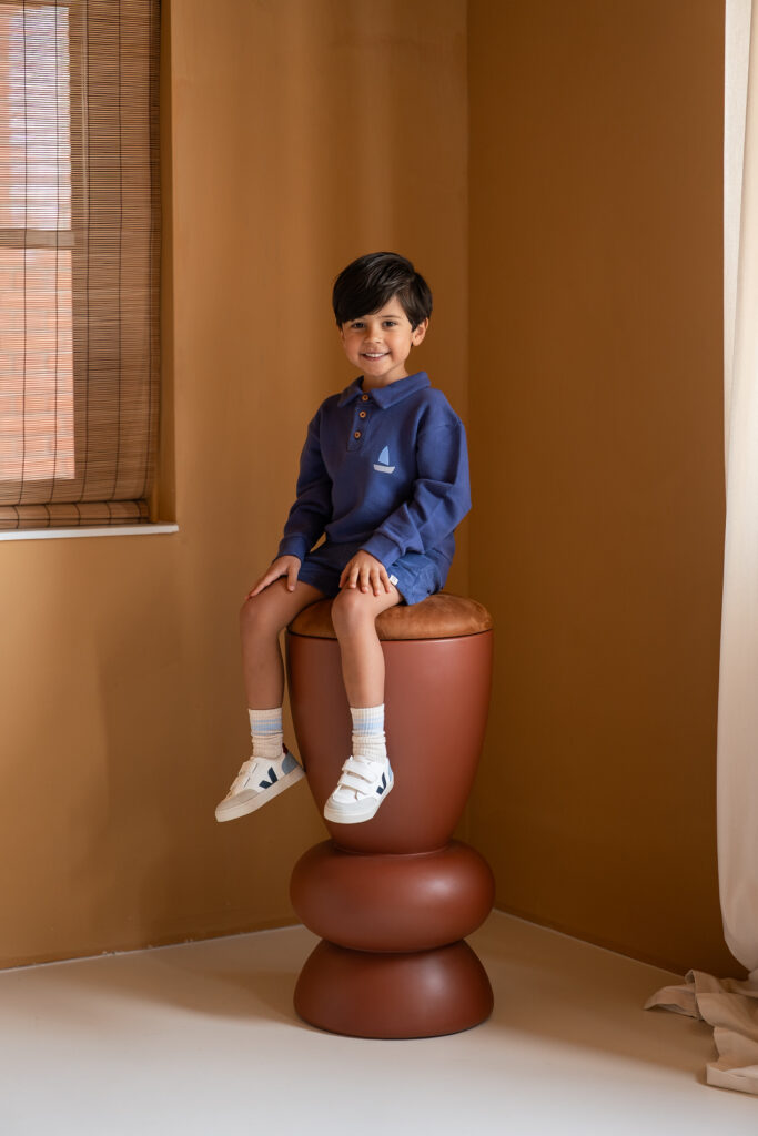 Scott polo sweater blue boat