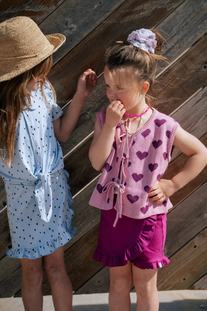 Heart gillet lila & purple