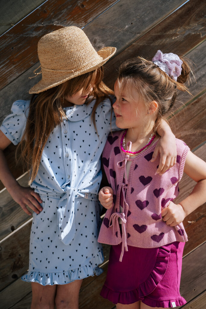Heart gillet lila & purple