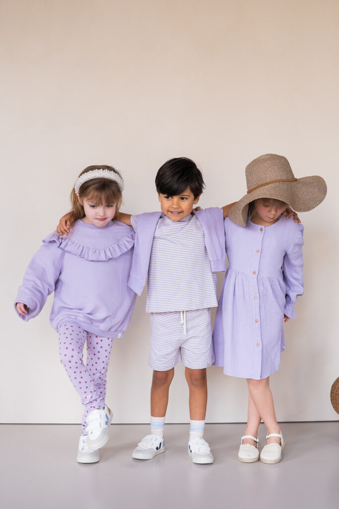 Niels short Lila stripe