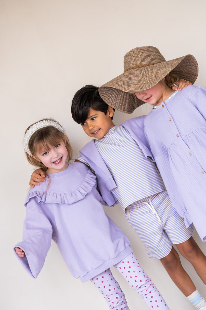 Oversized lila sweater ruffle