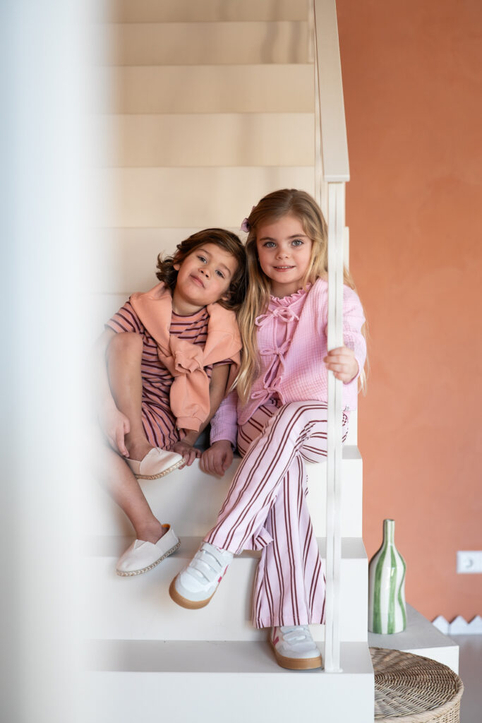 Niels short striped multicolor