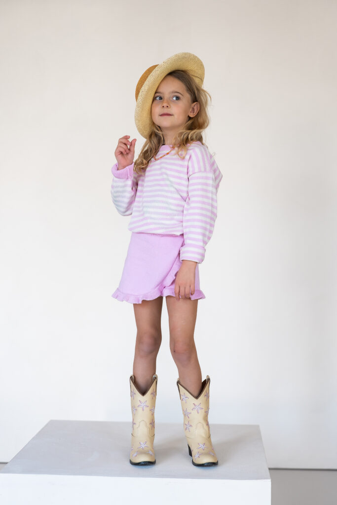 Anna knitted short pink