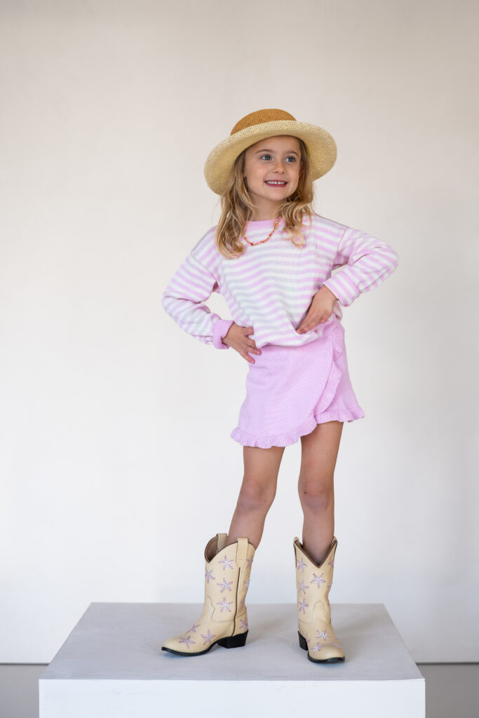 Anna knitted short pink