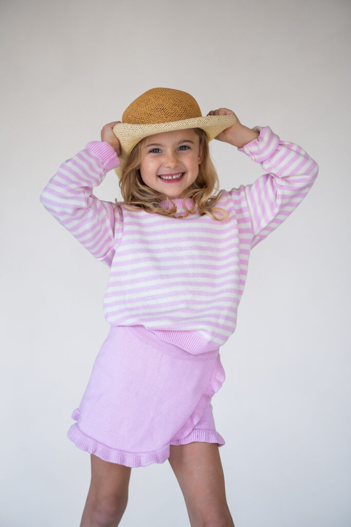 Anna knitted short pink