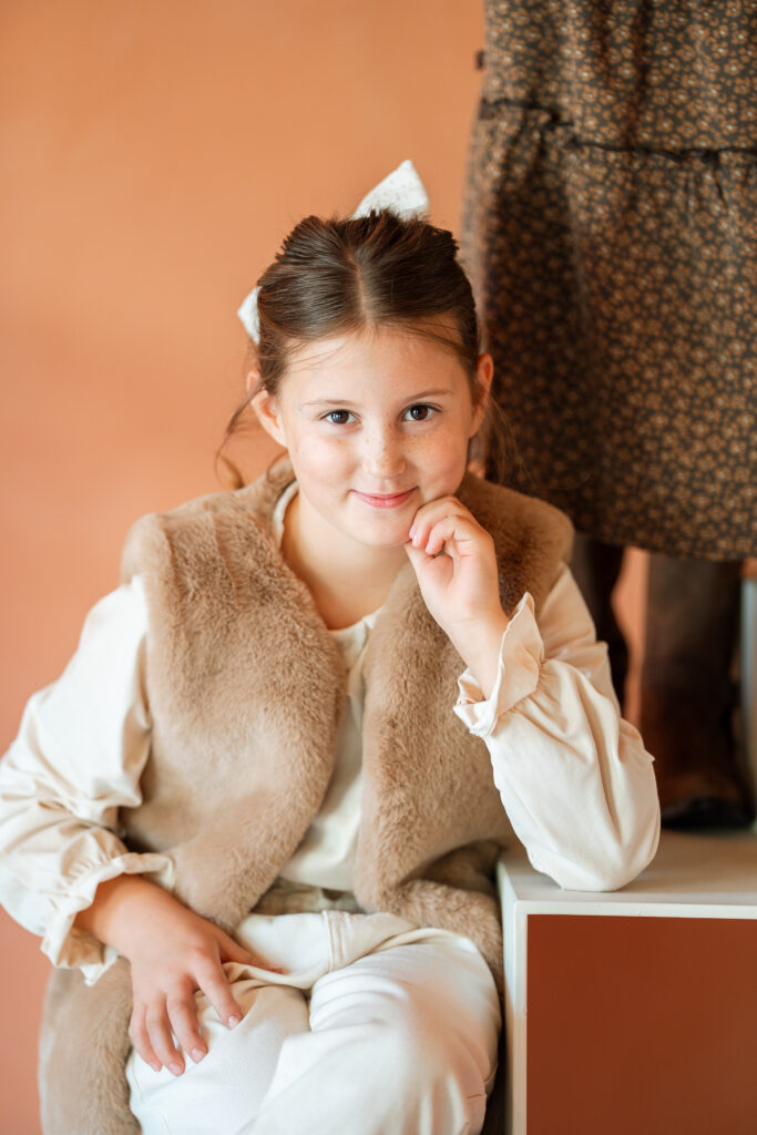 Mikki gillet fluffy brown