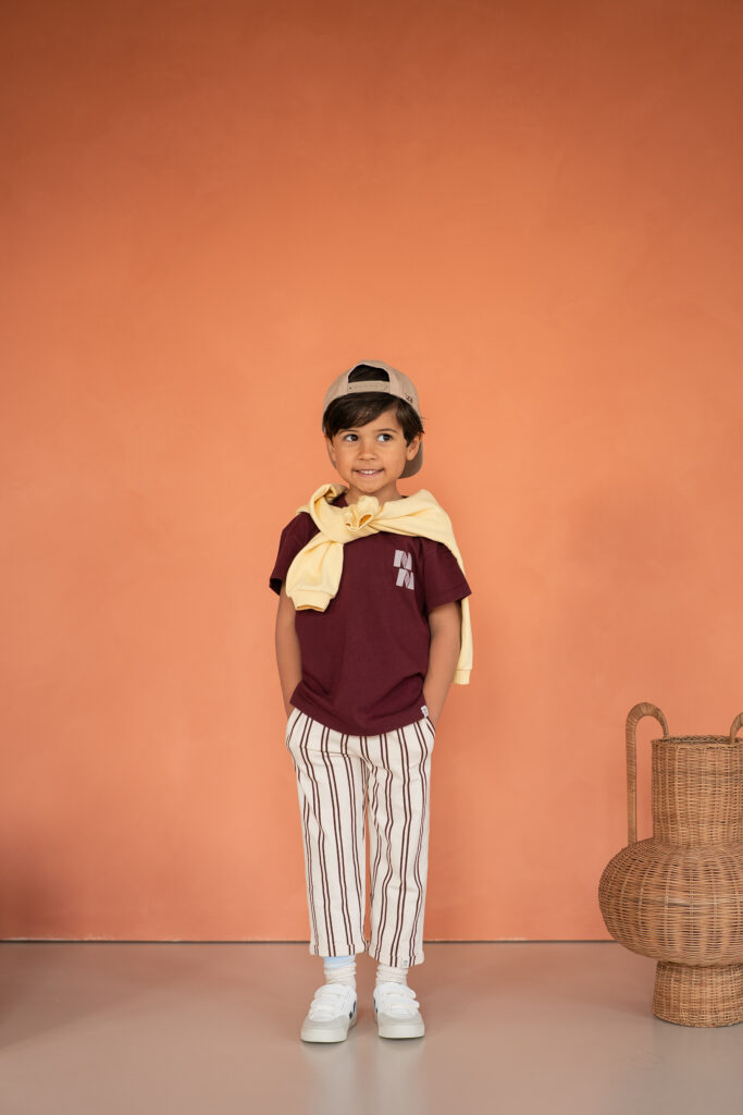 Mex pants burgundy stripe