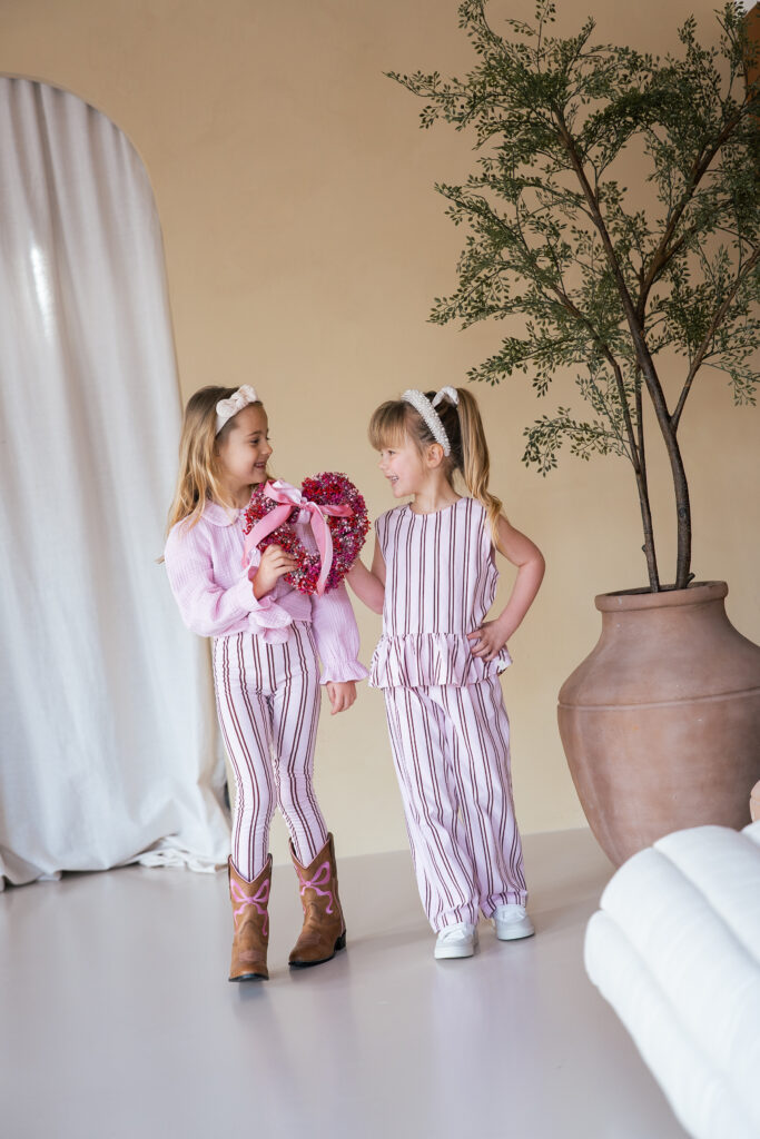 Wide leg Pink stripe