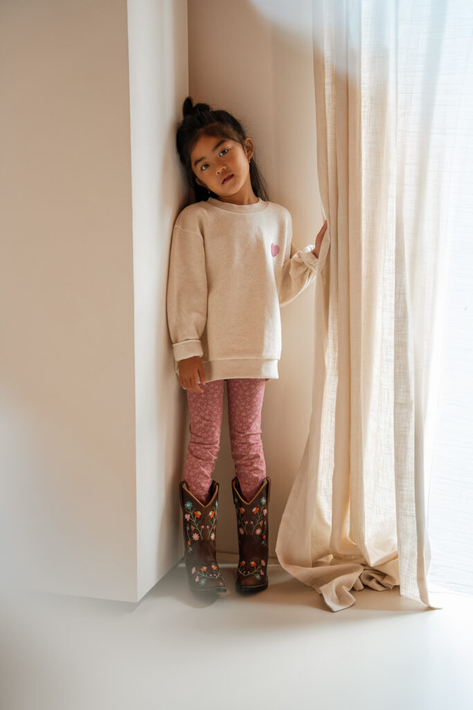 Legging leopard flower lilas
